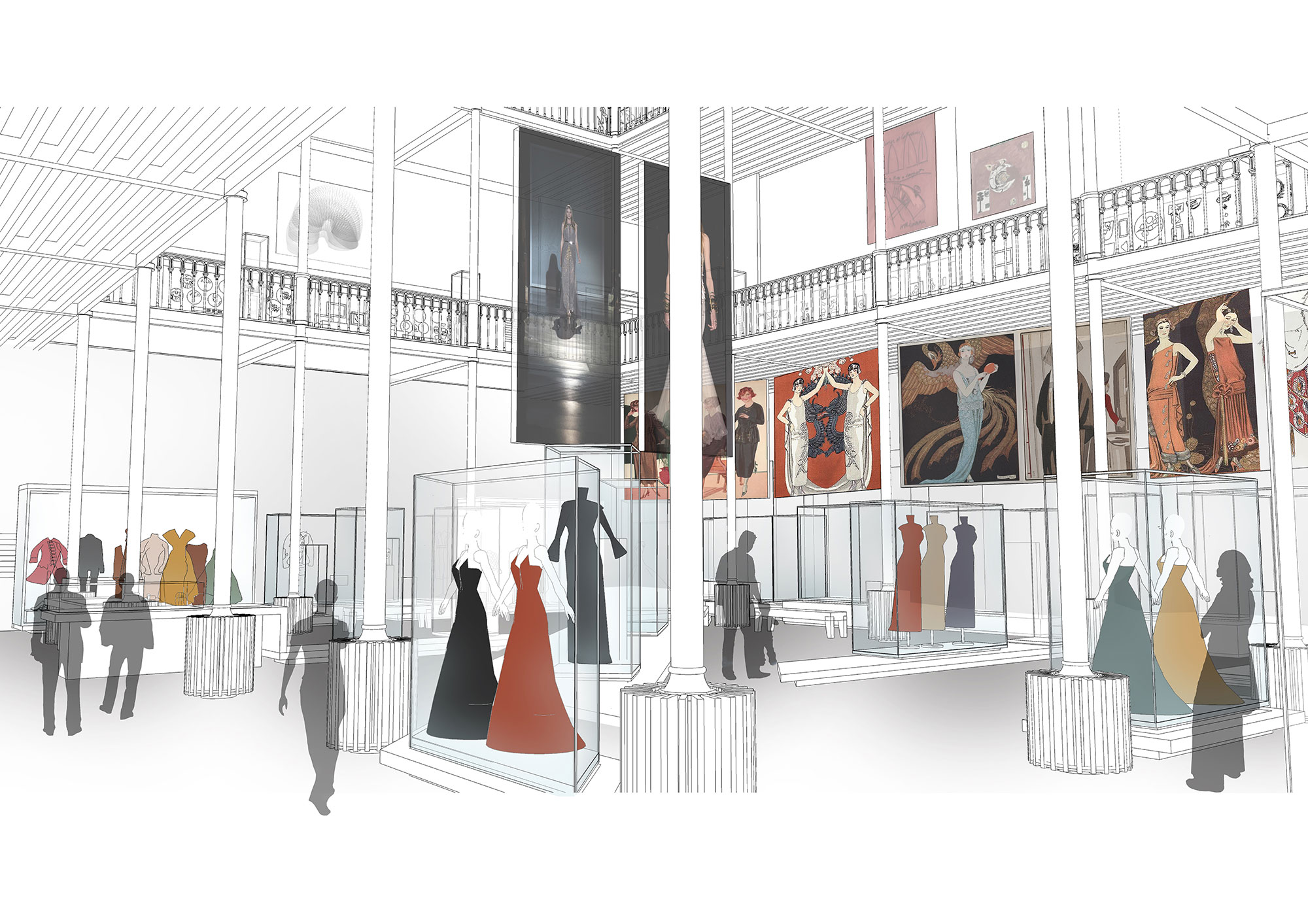Artist's impression of the new fashion gallery.