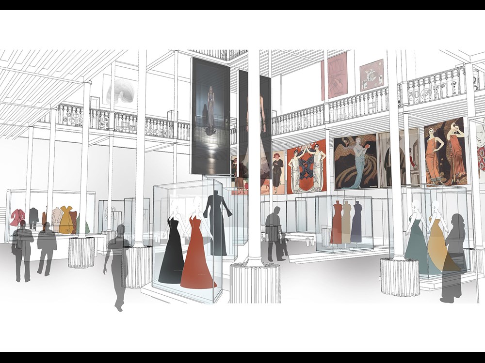 Artist's impression of the new fashion gallery.